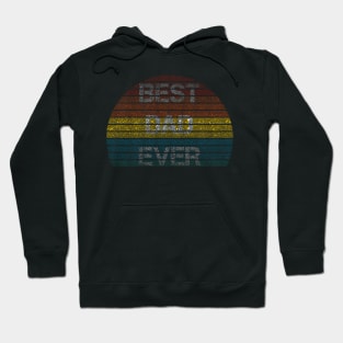 Vintage best dad ever sunset Hoodie